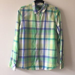 Tommy Hilfiger Women's Plaid Button Down Shirt